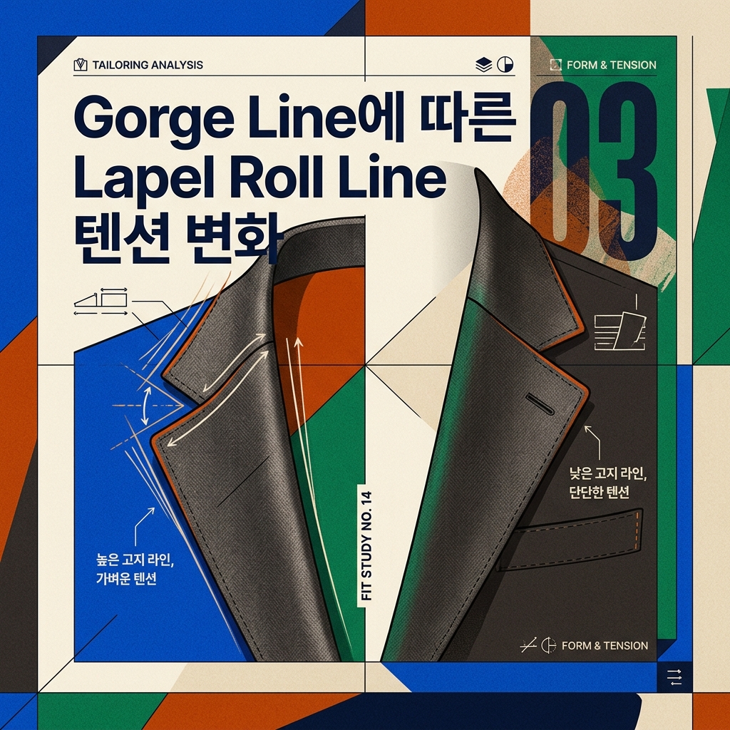 ai thumbnail poster Gorge Line에 따른 Lapel Roll Line 텐션 변화 1789839561