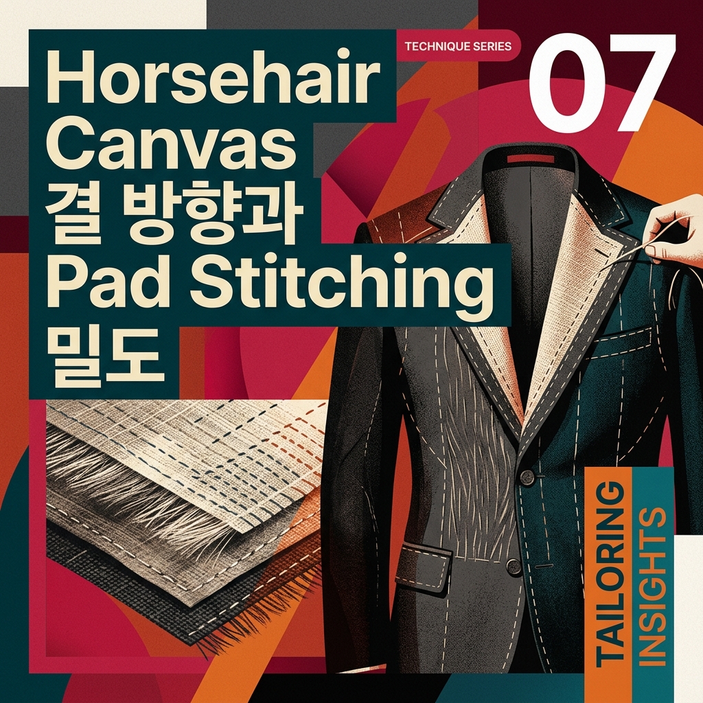 ai thumbnail poster Horsehair Canvas 결 방향과 Pad Stitching 밀도 1789840197