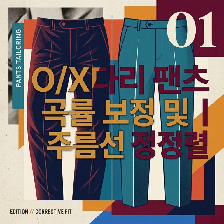 ai thumbnail poster OX다리 팬츠 곡률 보정 및 주름선 정렬 1790005712