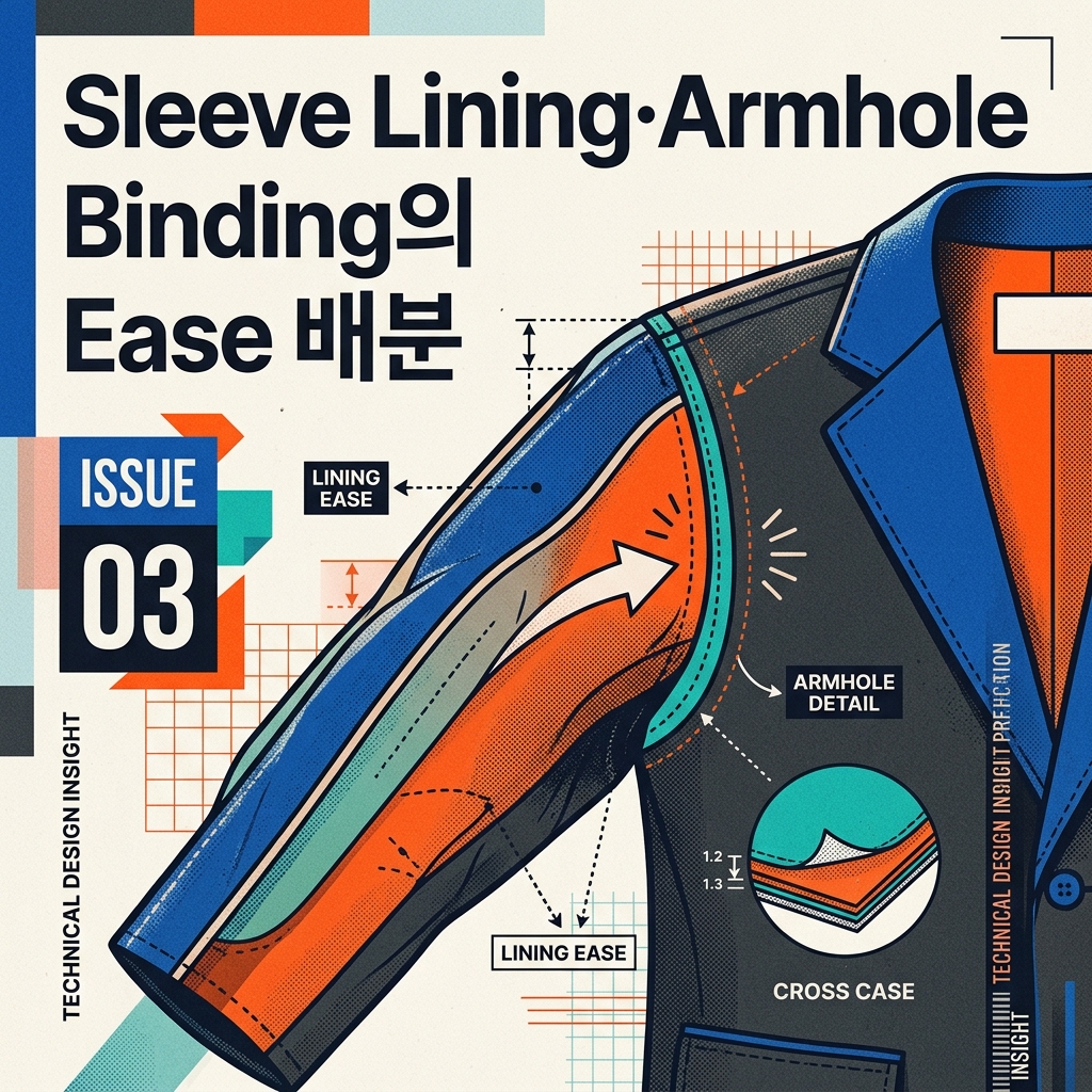 ai thumbnail poster Sleeve Lining·Armhole Binding의 Ease 배분 1789841067