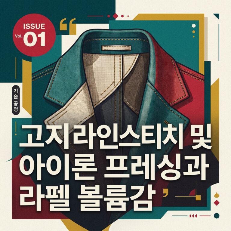 ai thumbnail poster 고지 라인 스티치 및 아이론 프레싱과 라펠 볼륨감 1790609331