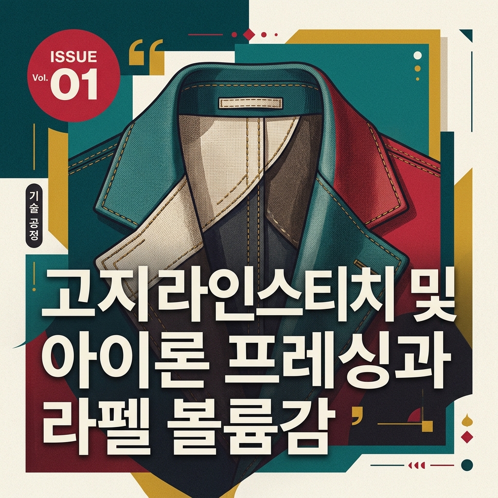 ai thumbnail poster 고지 라인 스티치 및 아이론 프레싱과 라펠 볼륨감 1790609331