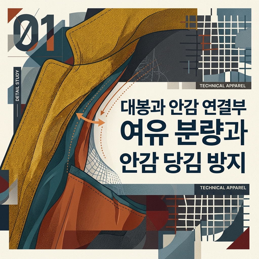 ai thumbnail poster 대봉과 안감 연결부 여유 분량과 안감 당김 방지 1790608191