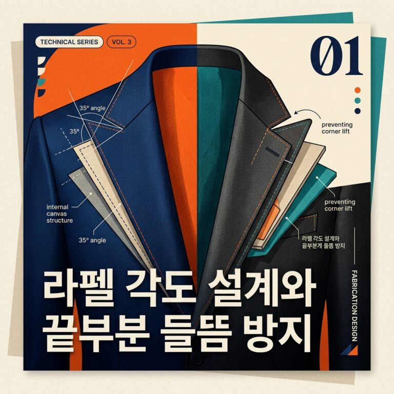 ai thumbnail poster 라펠 각도 설계와 끝부분 들뜸 방지 1790608115