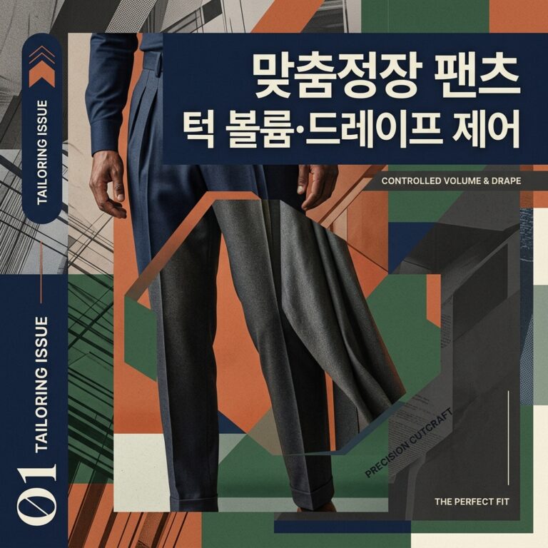 ai thumbnail poster 맞춤정장 팬츠 턱 볼륨·드레이프 제어 1790599105