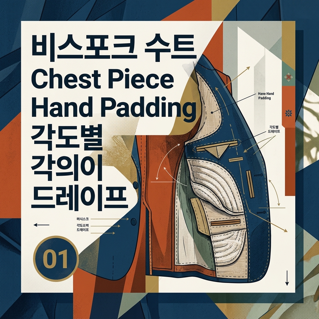 ai thumbnail poster 비스포크 수트 Chest Piece Hand Padding 각도별 드레이프 1790004591
