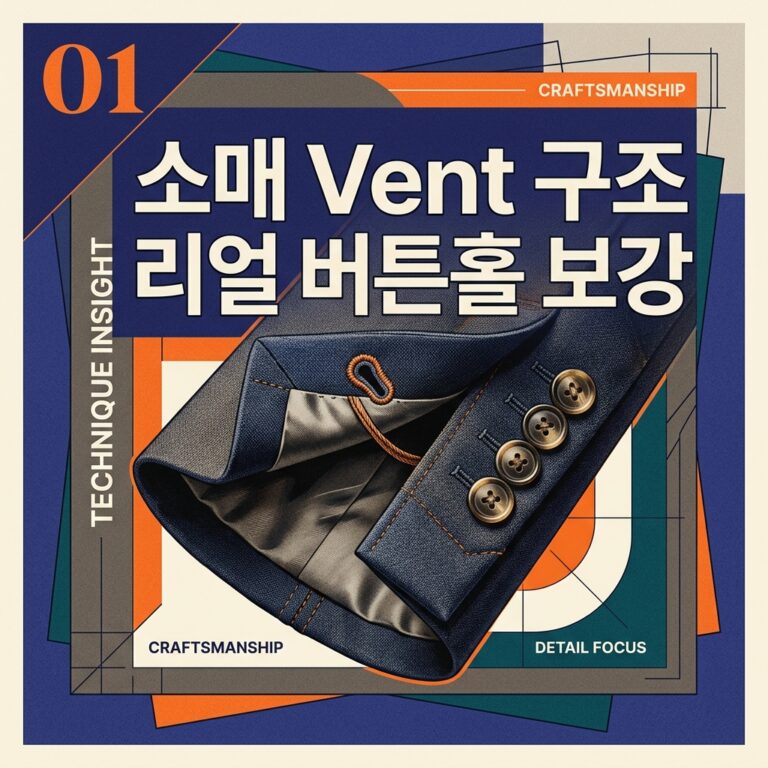 ai thumbnail poster 소매 Vent 구조 리얼 버튼홀 보강 1790607765
