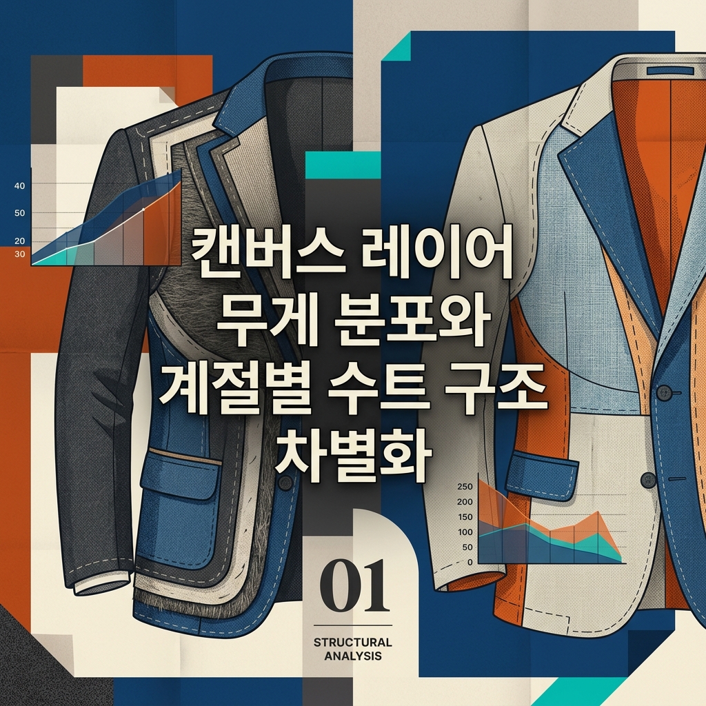ai thumbnail poster 캔버스 레이어 무게 분포와 계절별 수트 구조 차별화 1790609418