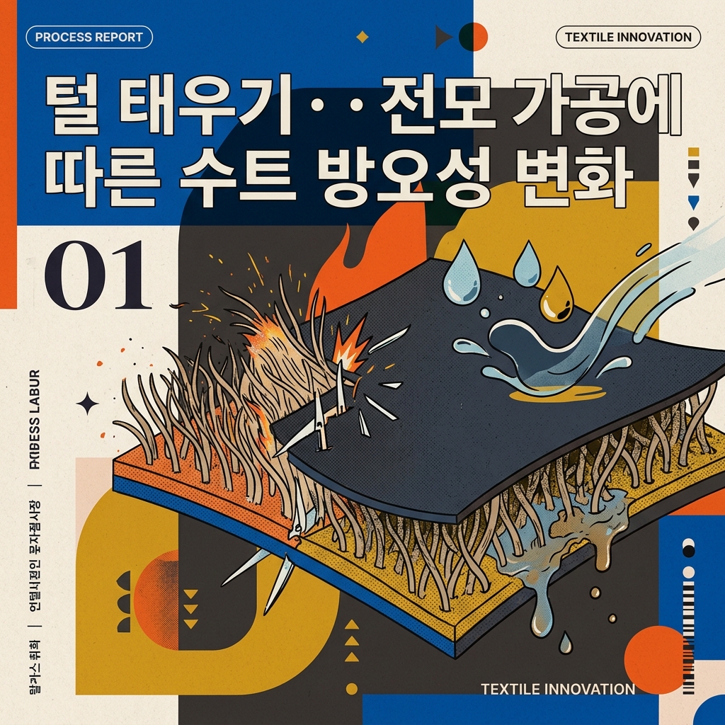 ai thumbnail poster 털 태우기·전모 가공에 따른 수트 방오성 변화 1790002399